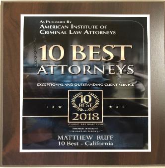Matthew Ruff, Top Long Beach Defense Attorney